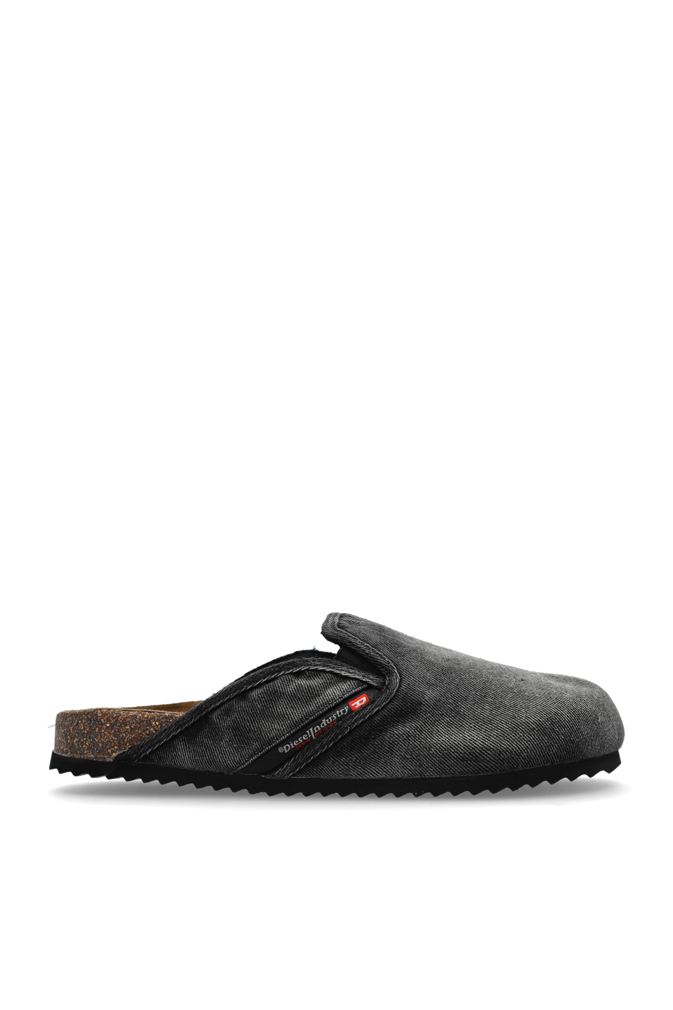 Women's D-Woodstock: Denim kitten heel mules | Black | Diesel